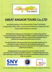 Responsible Travel Cambodia Award